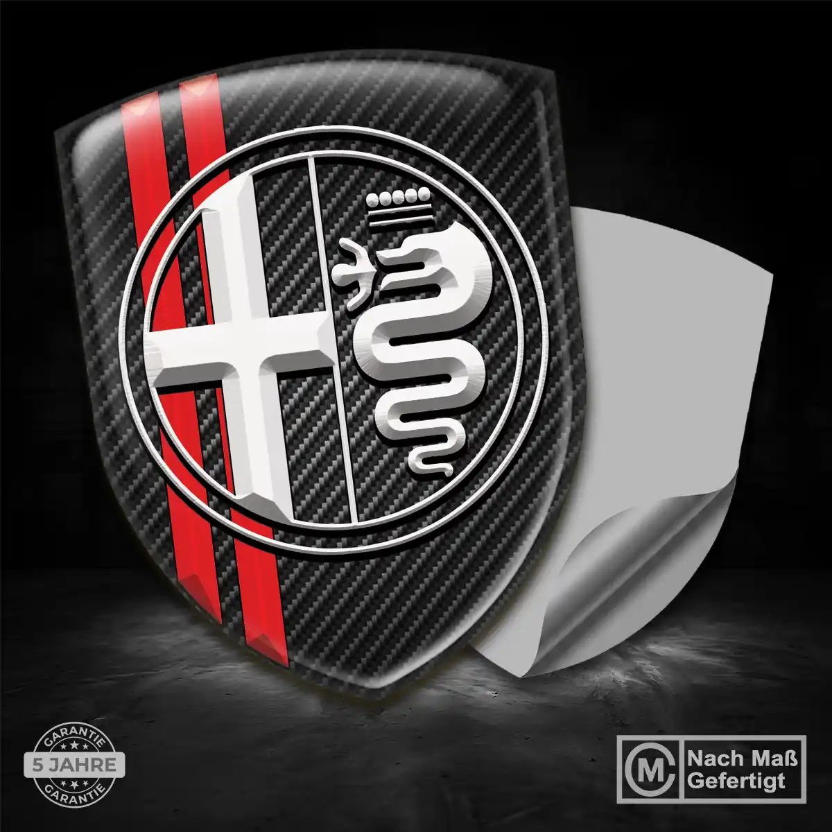 Alfa Romeo Aufkleber 3D Gel Embleme Hohe Qualität