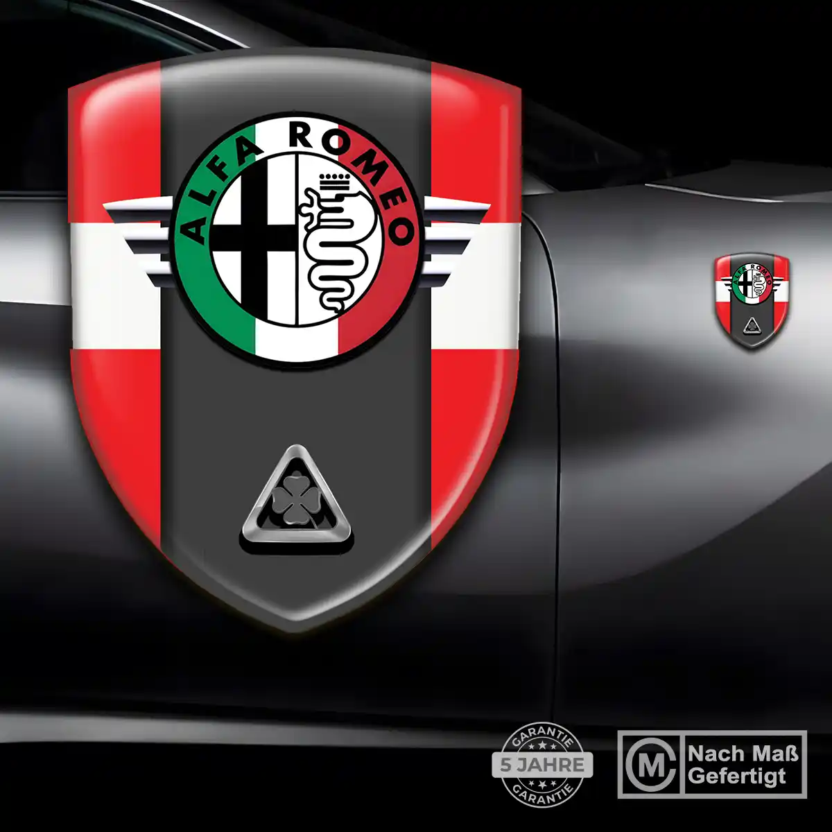 Alfa Romeo Aufkleber 3D Gel Embleme Interieurdesign