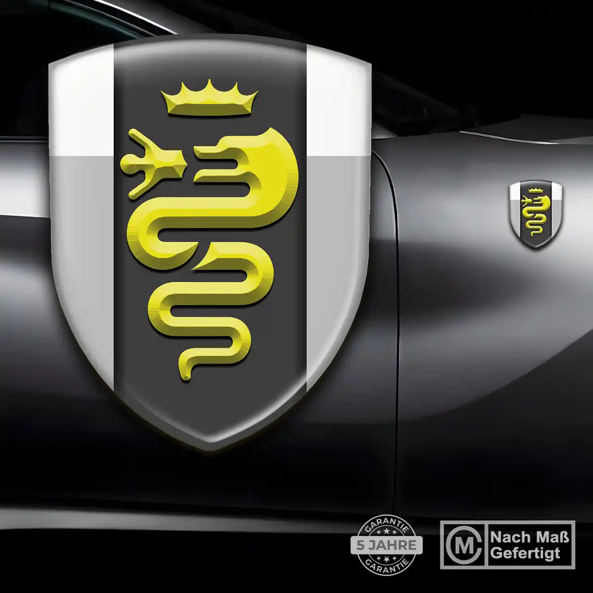 Alfa Romeo Aufkleber 3D Gel Embleme Premium-Edition