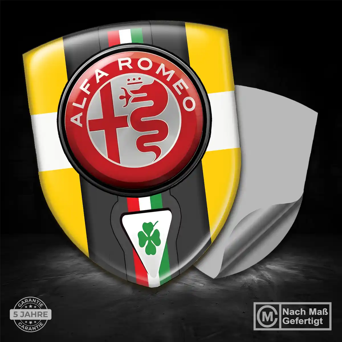 Alfa Romeo Aufkleber 3D Gel Embleme Premiumqualität