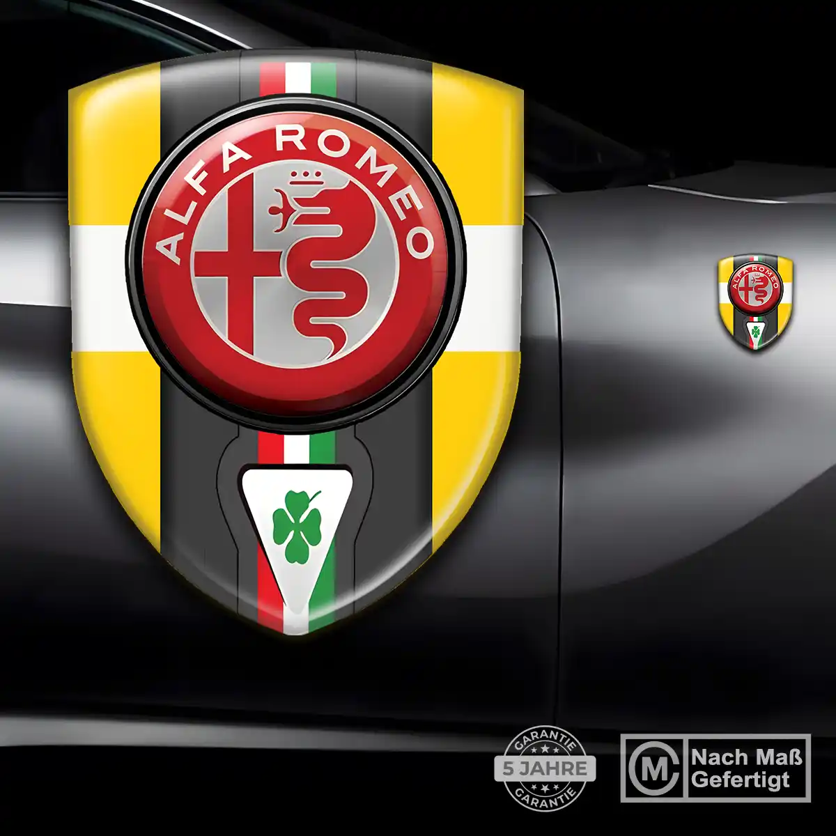 Alfa Romeo Aufkleber 3D Gel Embleme Premiumqualität