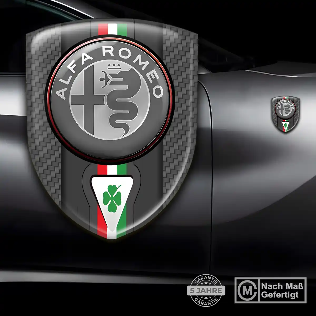 Alfa Romeo Aufkleber 3D Gel Silikon Auto Hochwertiges Harz