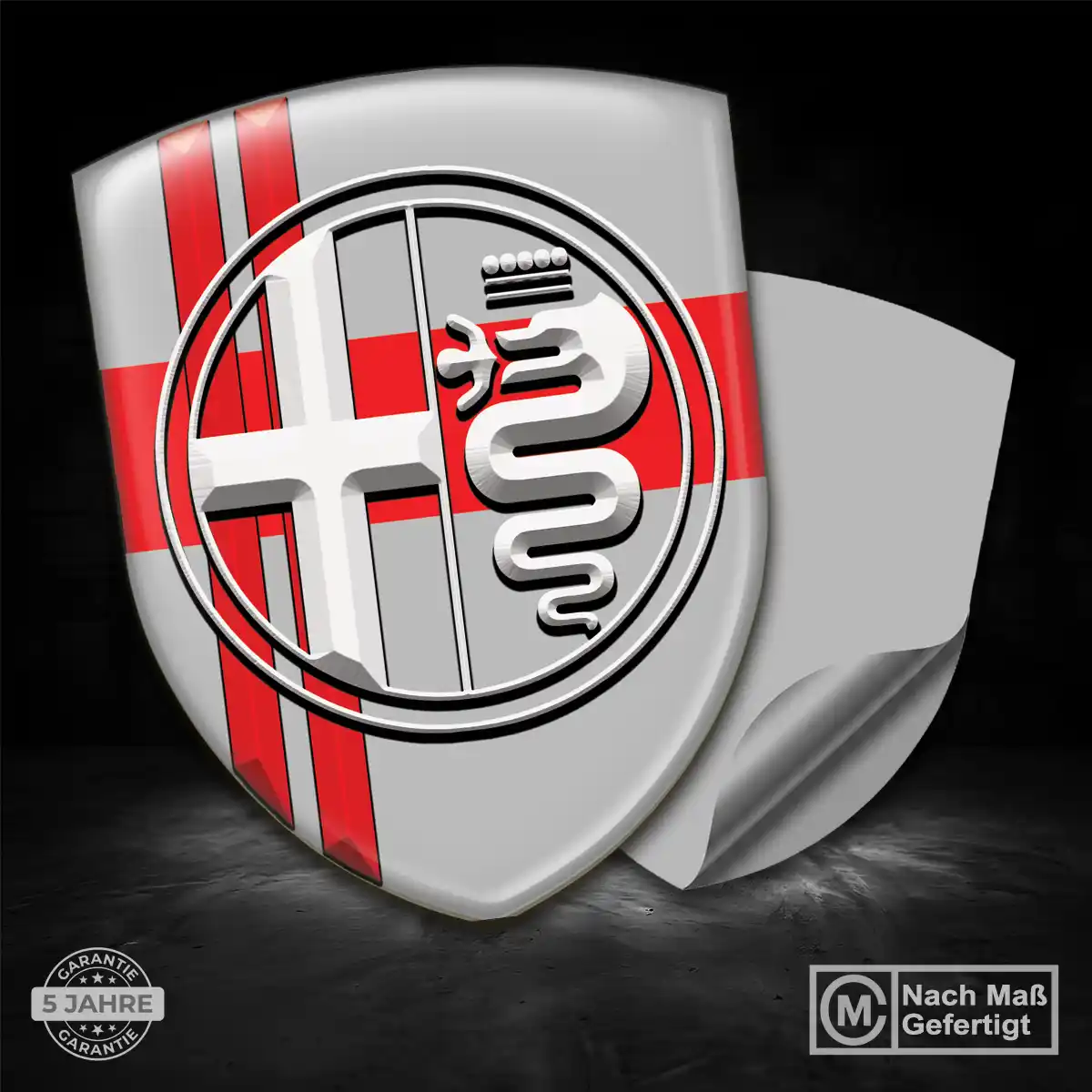 Alfa Romeo Aufkleber 3D Gel Silikon Auto Hohe Qualität