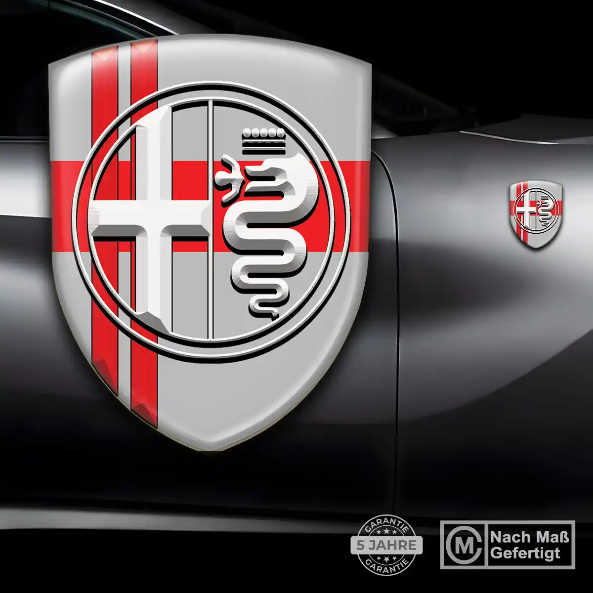 Alfa Romeo Aufkleber 3D Gel Silikon Auto Hohe Qualität