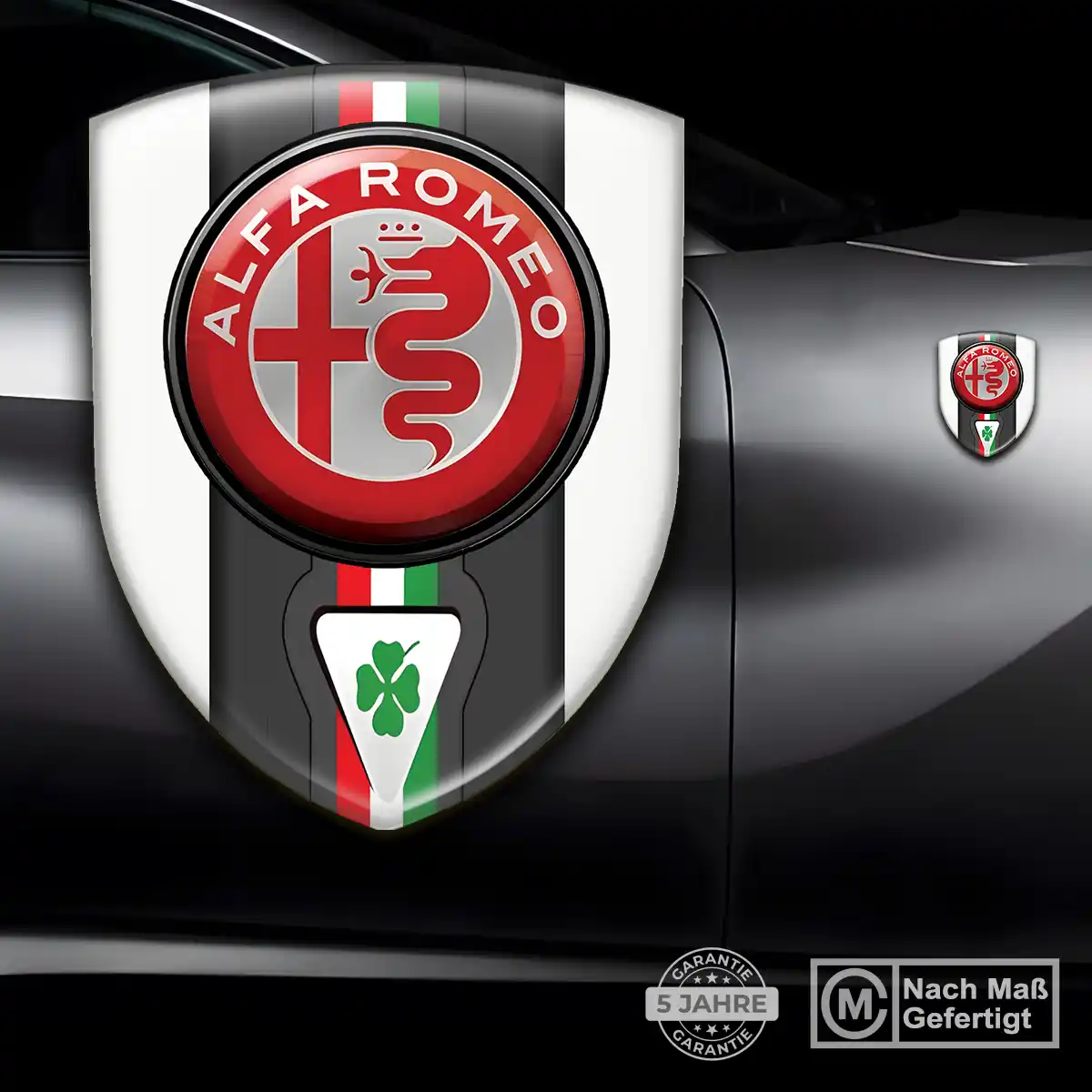 Alfa Romeo Aufkleber 3D Gel Silikon Auto Luxus-Edition