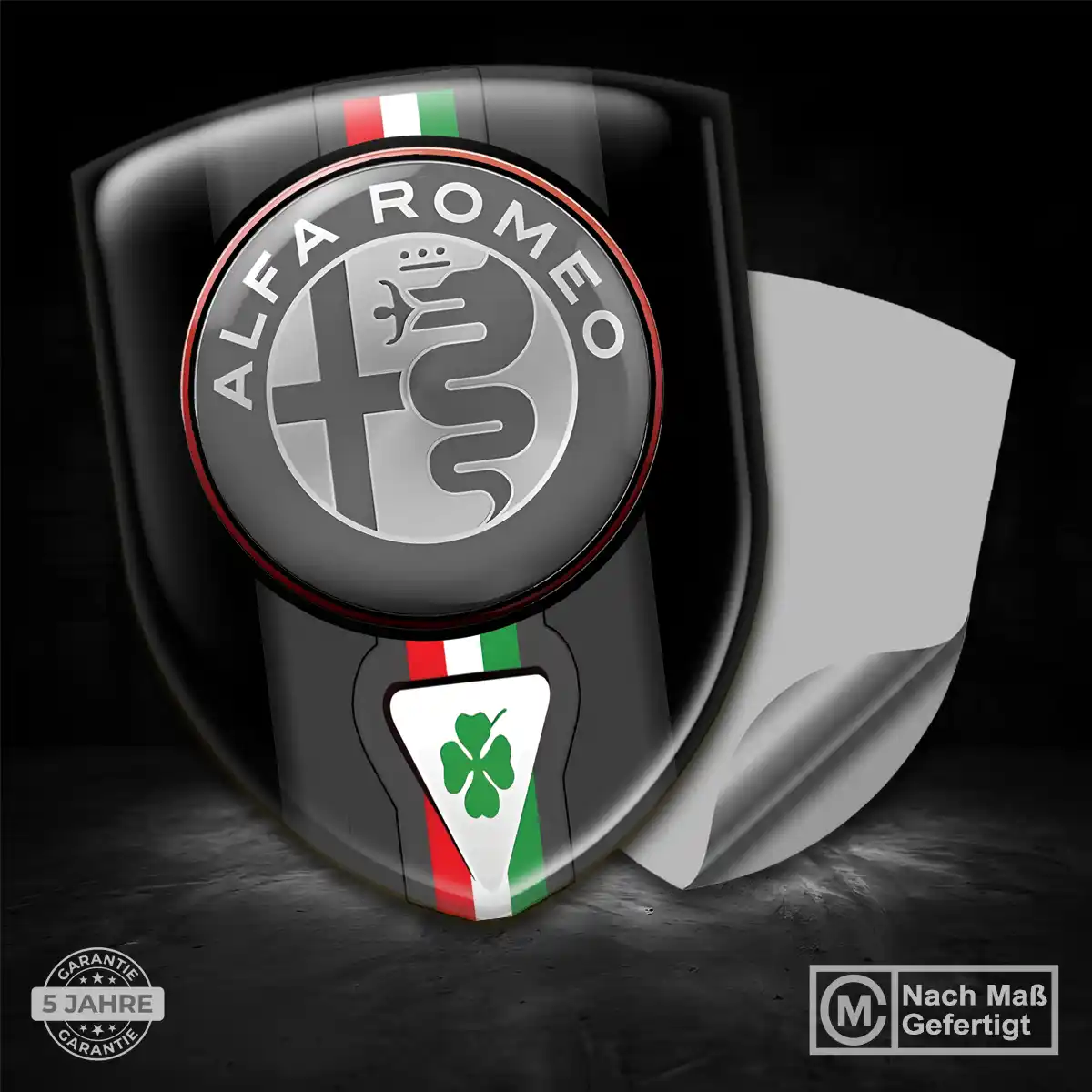 Alfa Romeo Aufkleber 3D Gel Silikon Auto Premiumqualität