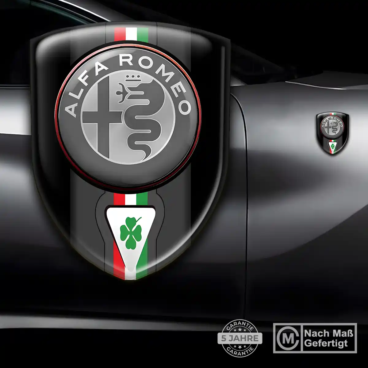 Alfa Romeo Aufkleber 3D Gel Silikon Auto Premiumqualität