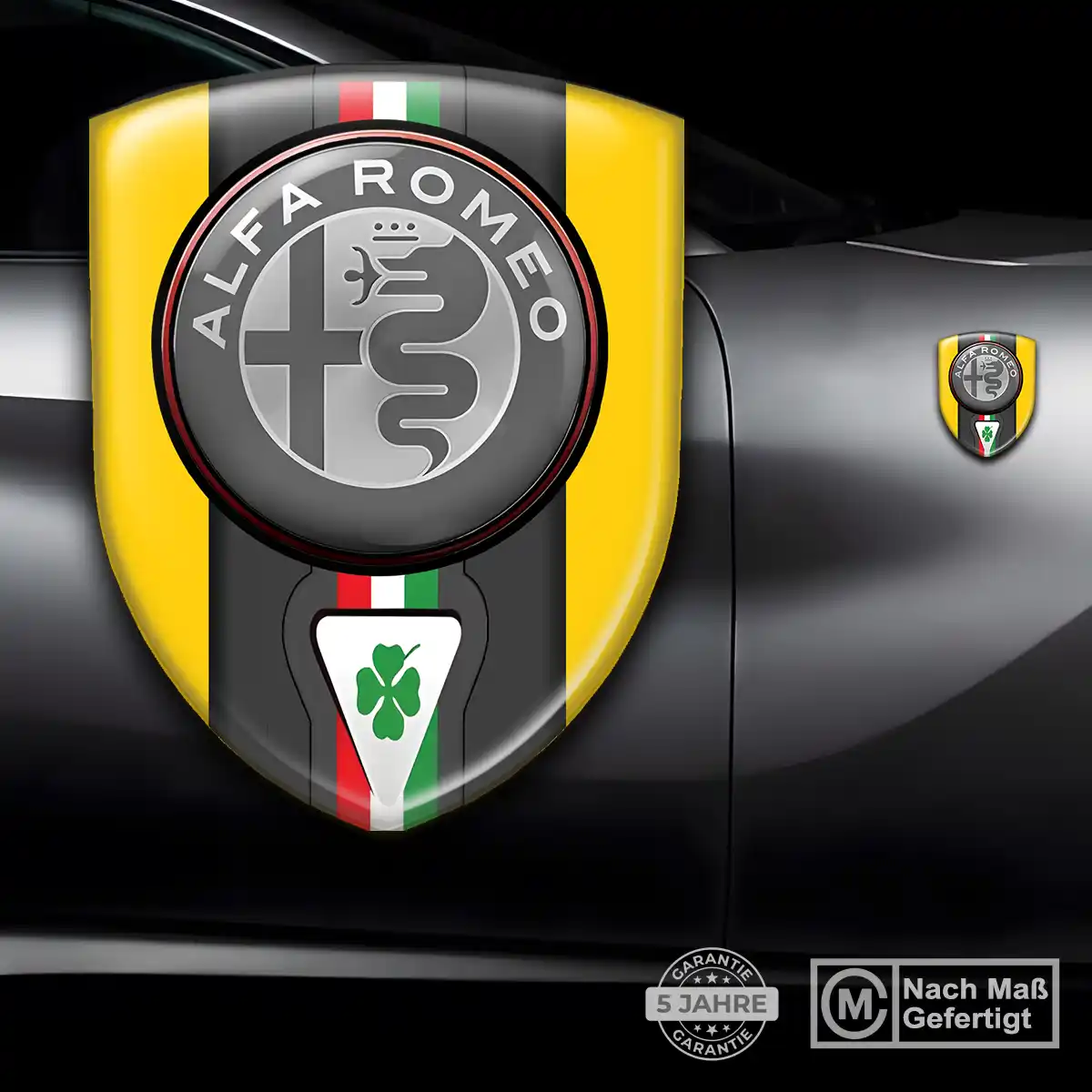Alfa Romeo Aufkleber 3D Gel Silikon Auto Stilvolles Design