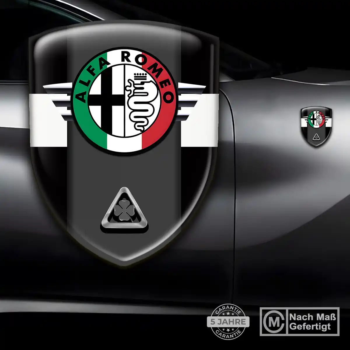 Alfa Romeo Aufkleber 3D Gel Silikon Hochwertiges Harz