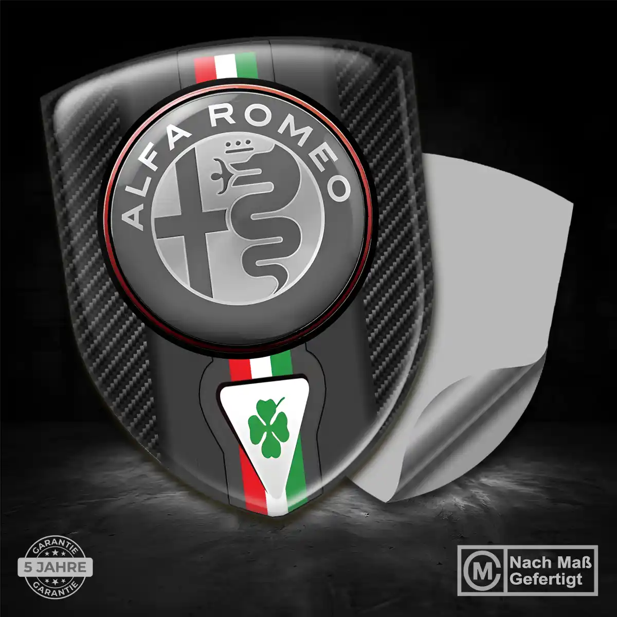 Alfa Romeo Aufkleber 3D Gel Silikon Hohe Qualität