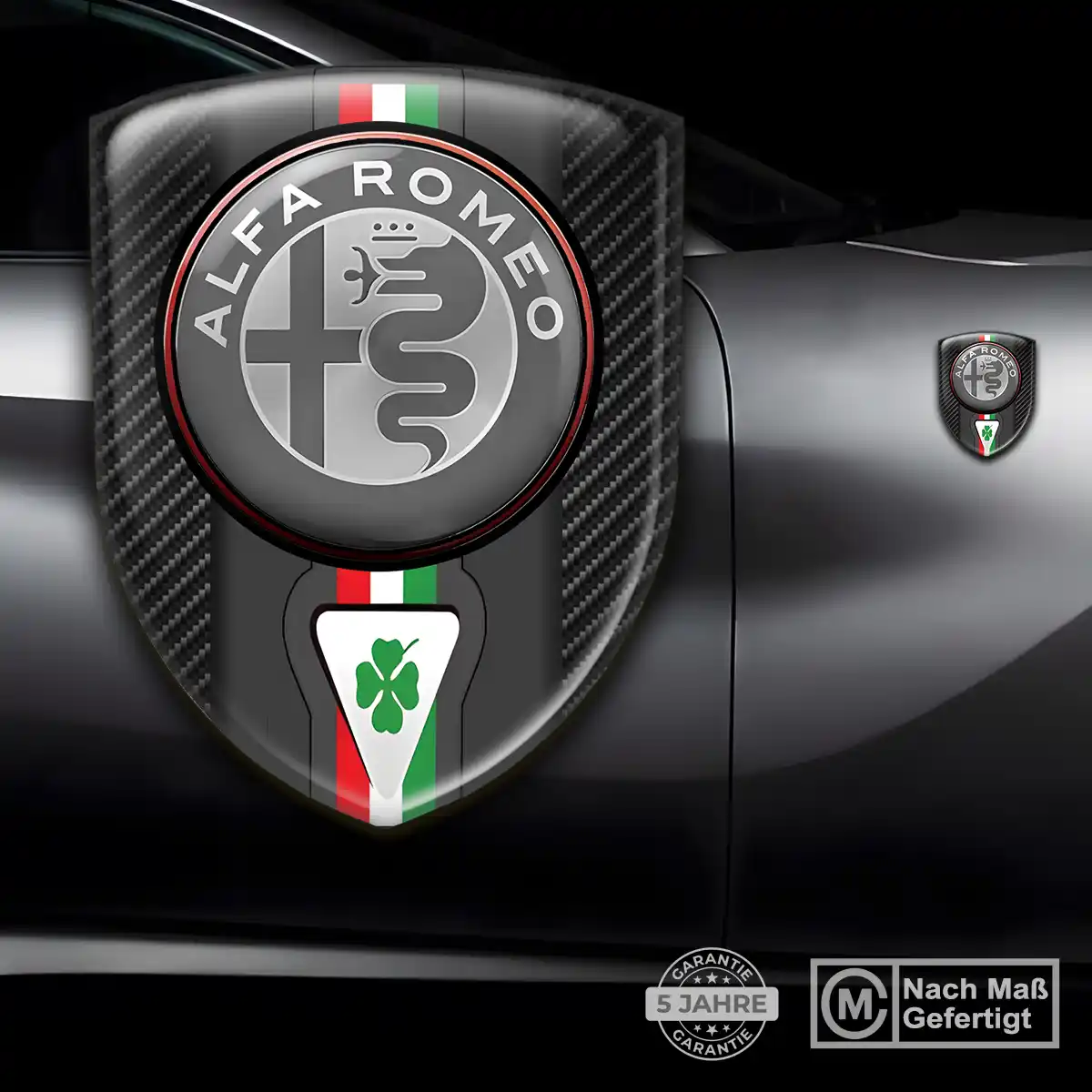 Alfa Romeo Aufkleber 3D Gel Silikon Hohe Qualität