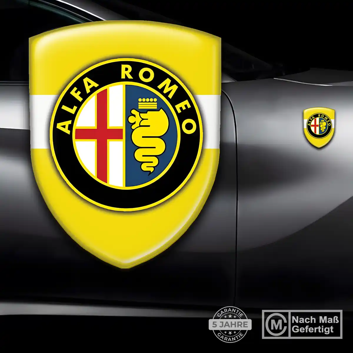 Alfa Romeo Aufkleber 3D Gel Silikon Interieurdesign