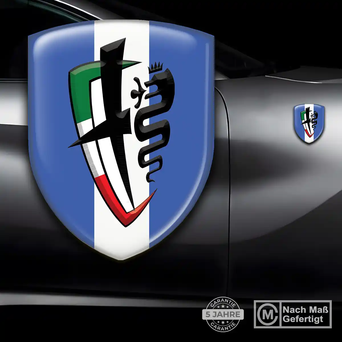 Alfa Romeo Aufkleber 3D Gel Silikon Limitierte Auflage