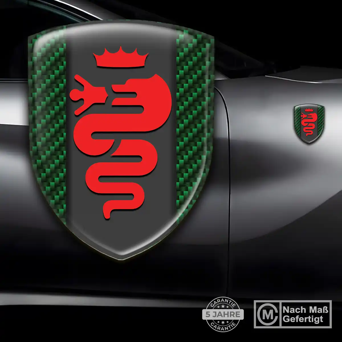 Alfa Romeo Aufkleber 3D Gel Silikon Luxus-Edition