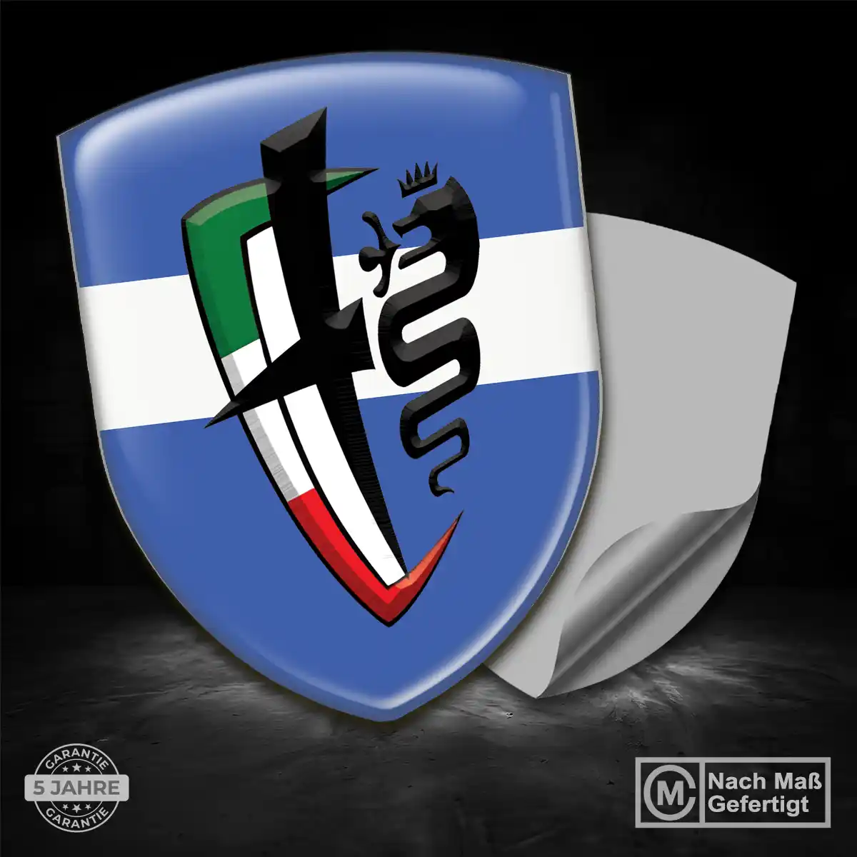 Alfa Romeo Aufkleber 3D Gel Silikon Premium-Edition