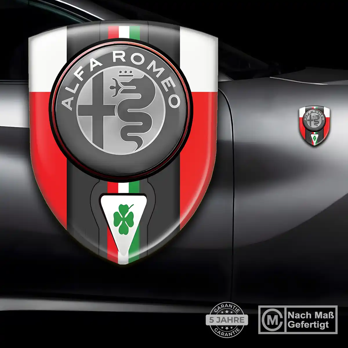 Alfa Romeo Aufkleber 3D Gel Silikon Premiumqualität