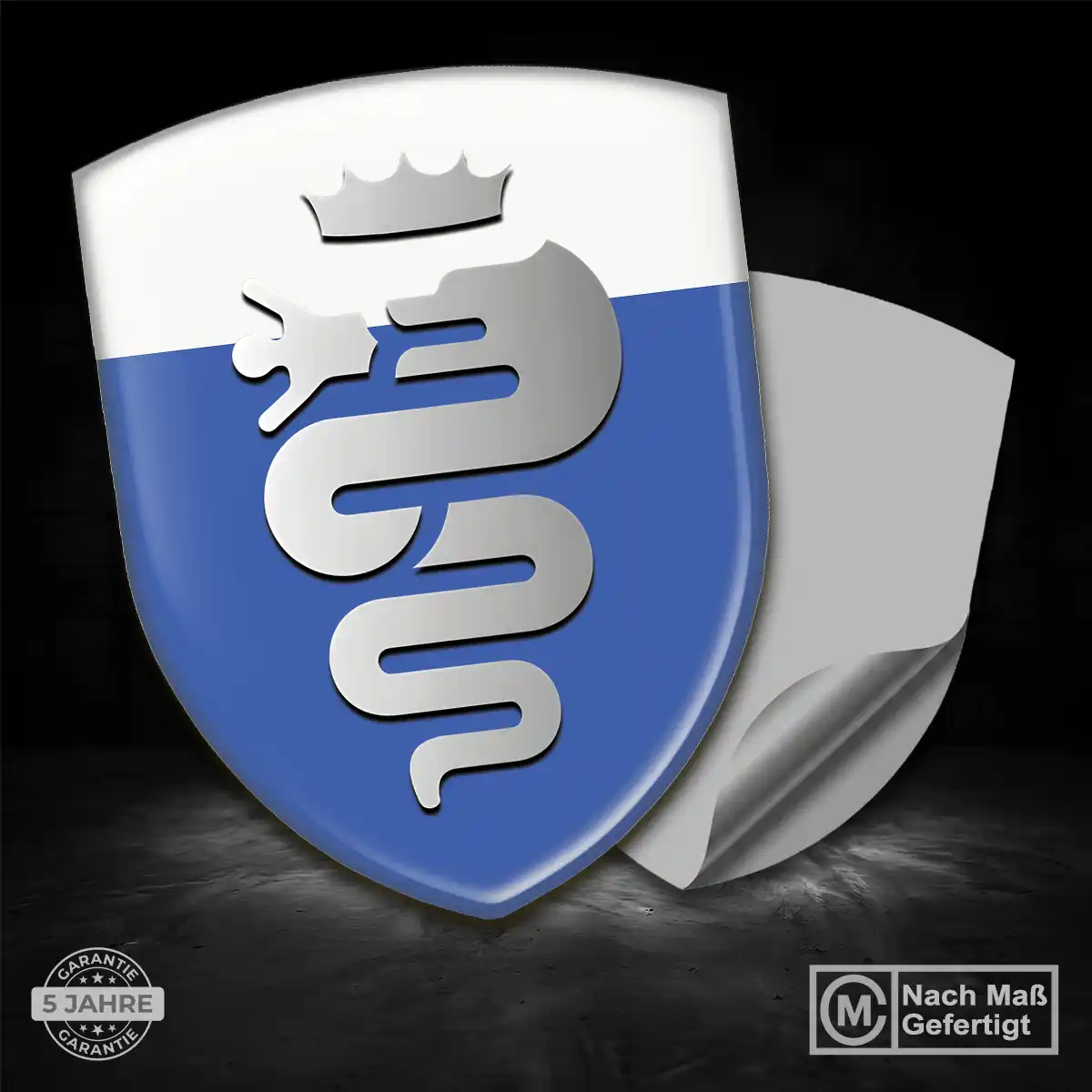 Alfa Romeo Aufkleber 3D Gel Silikon Stilvolles Design