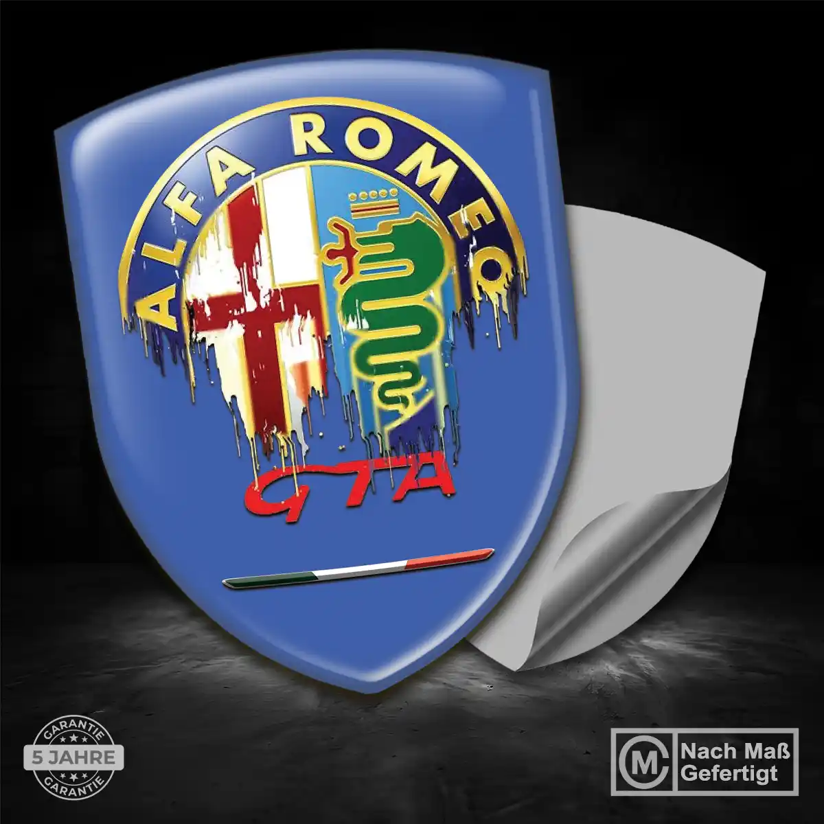 Alfa Romeo Aufkleber 3D Gel Wappen Auto Hohe Qualität