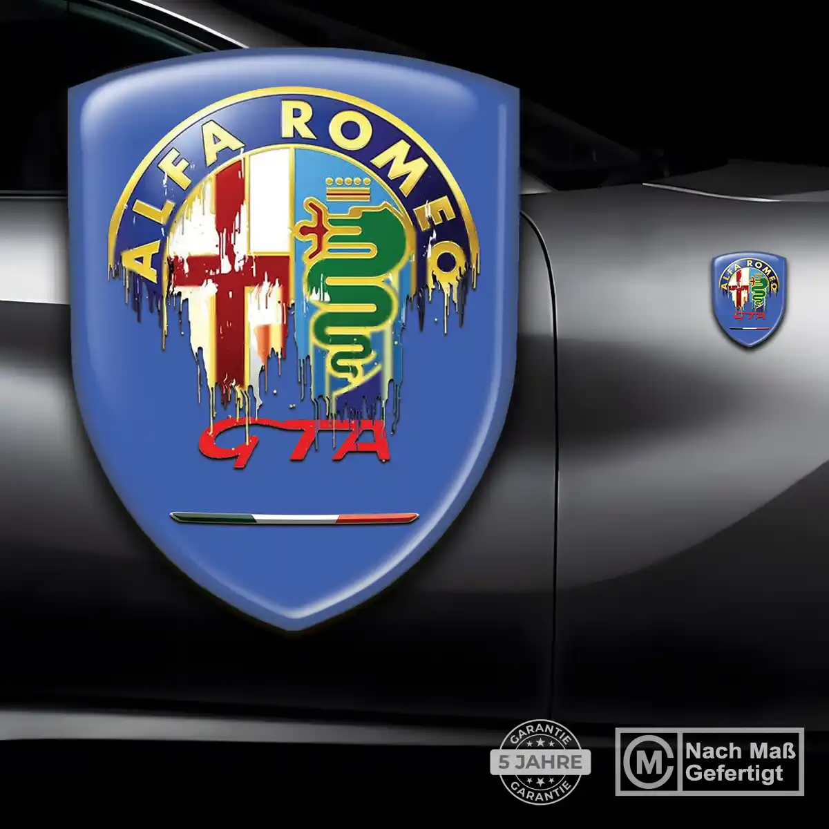 Alfa Romeo Aufkleber 3D Gel Wappen Auto Hohe Qualität