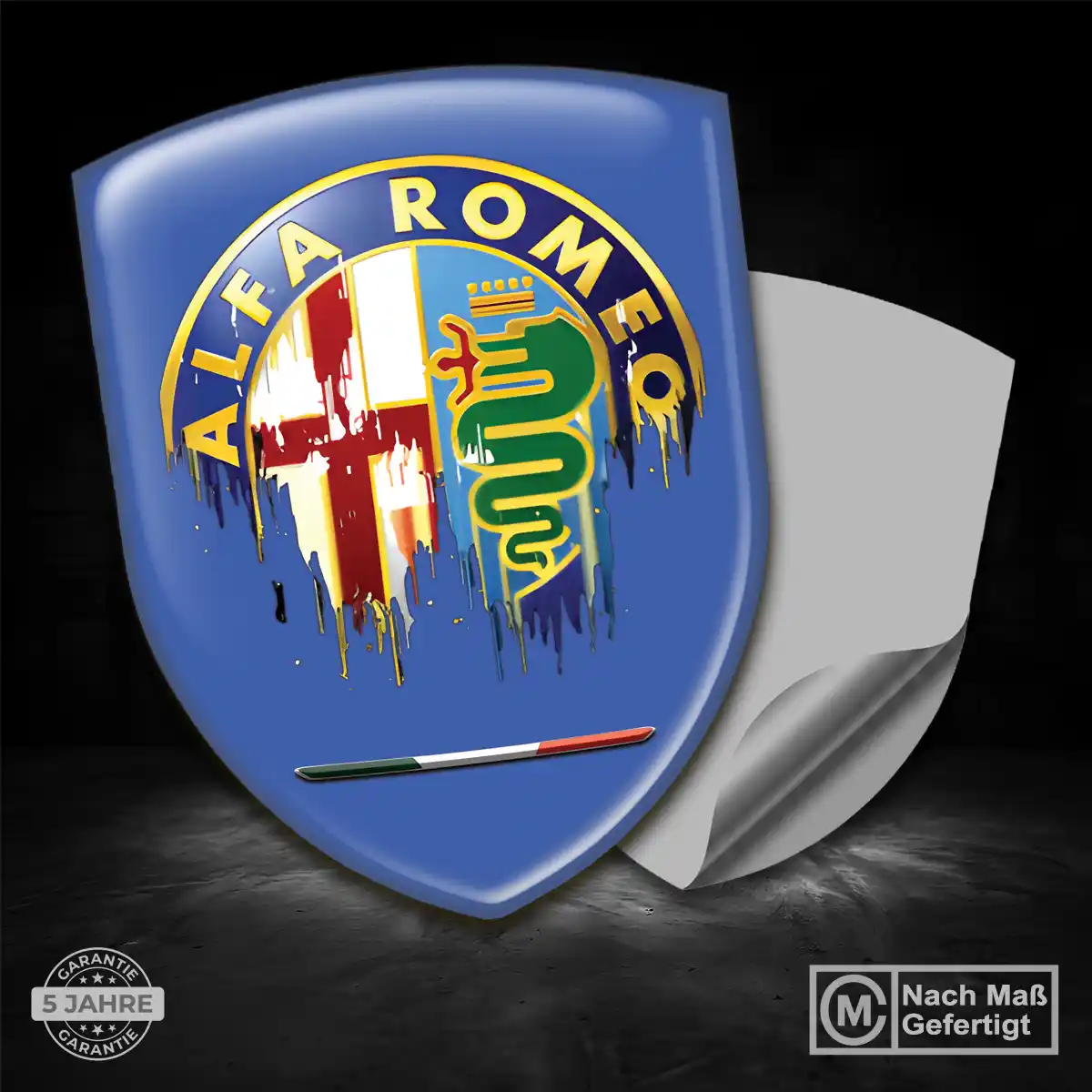 Alfa Romeo Aufkleber 3D Gel Wappen Auto Limitierte Auflage