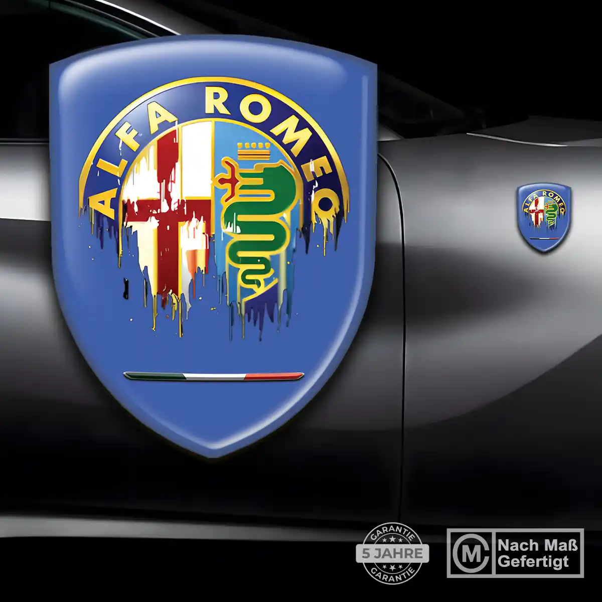 Alfa Romeo Aufkleber 3D Gel Wappen Auto Limitierte Auflage