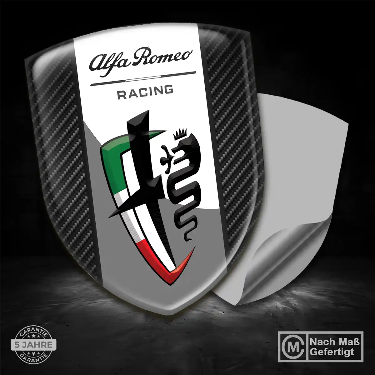 Alfa Romeo Aufkleber 3D Gel Wappen Auto Premiumqualität
