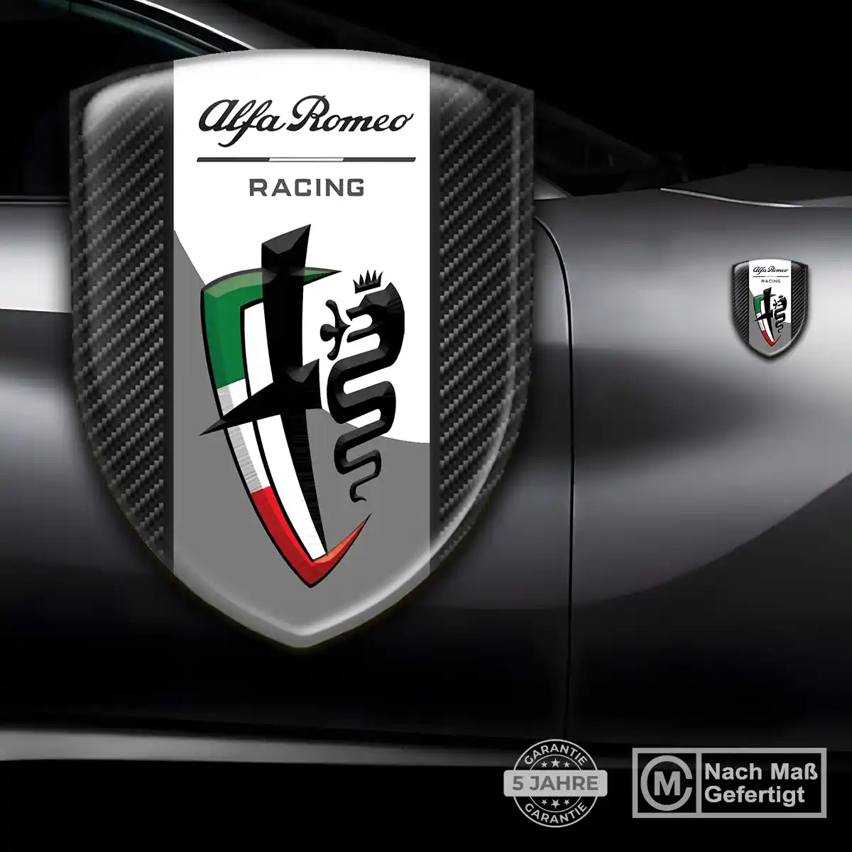 Alfa Romeo Aufkleber 3D Gel Wappen Auto Premiumqualität