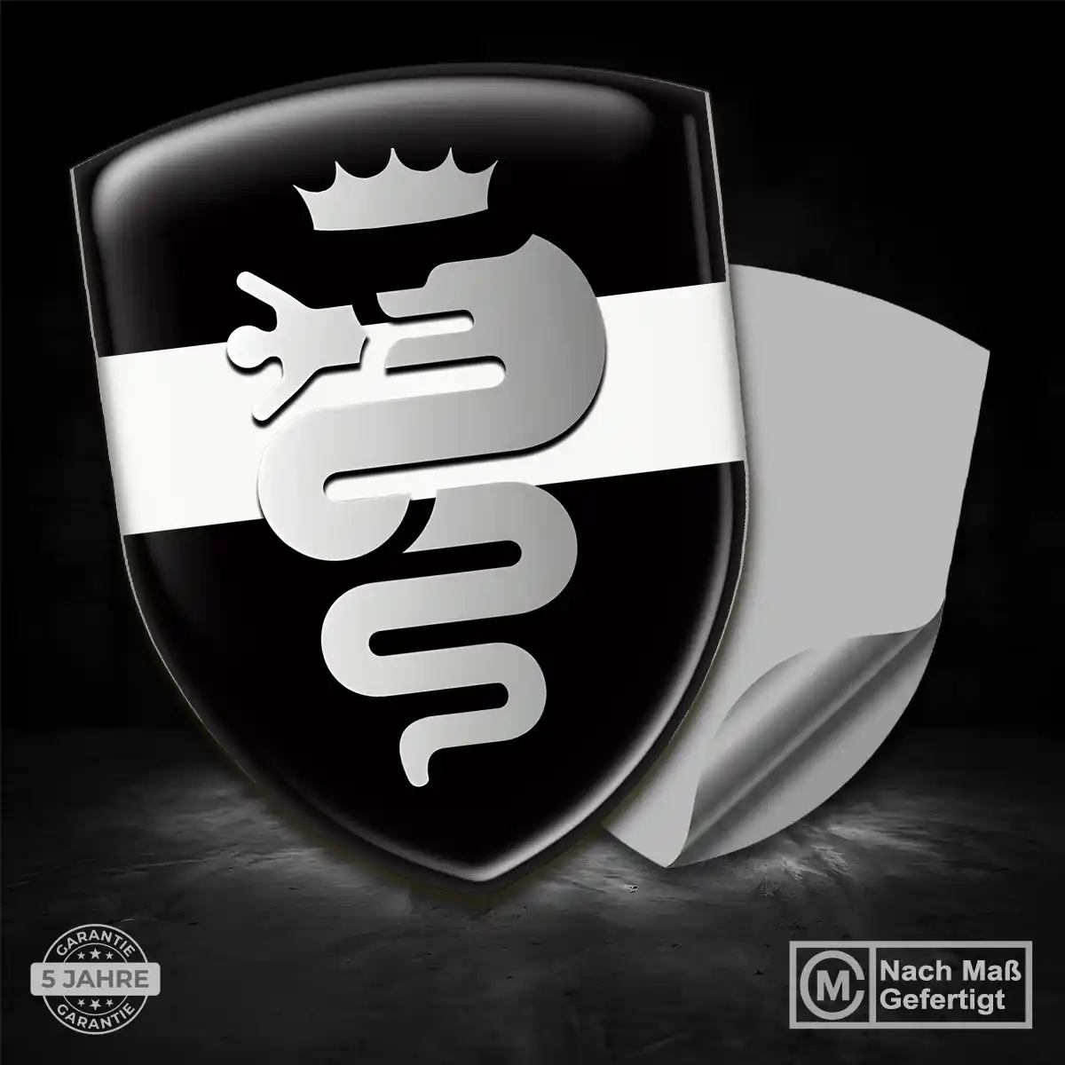 Alfa Romeo Aufkleber 3D Gel Wappen Hohe Qualität