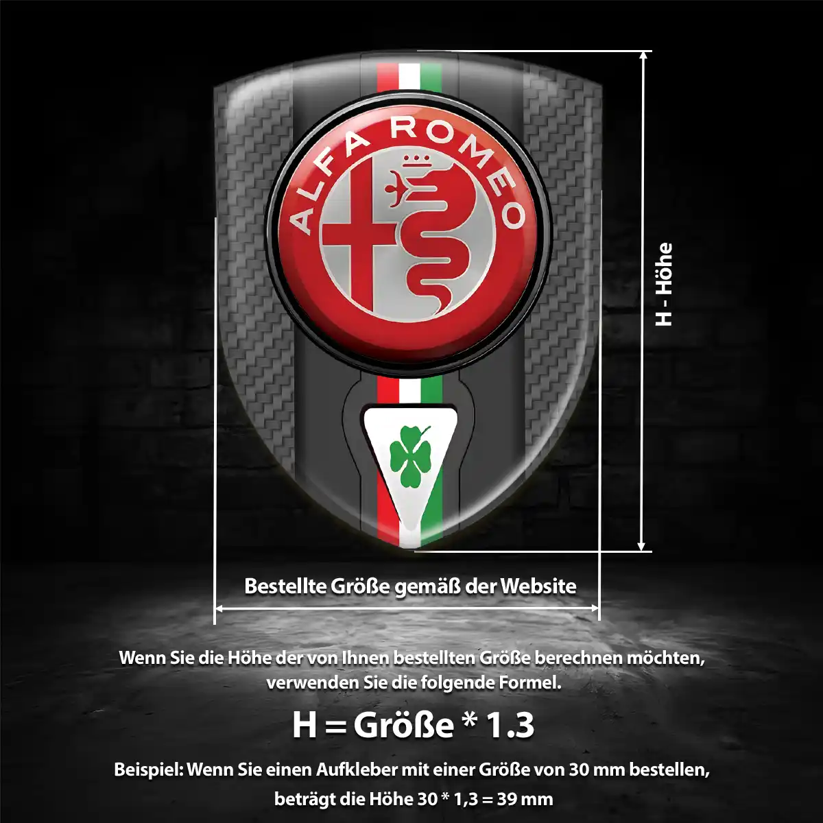 Alfa Romeo Aufkleber Auto Premiumqualität