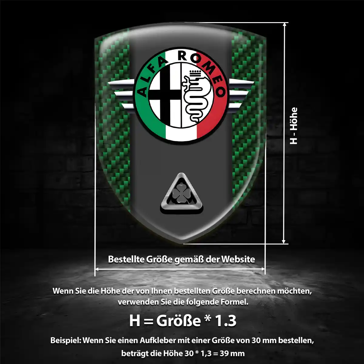 Alfa Romeo Aufkleber Auto Stilvolles Design