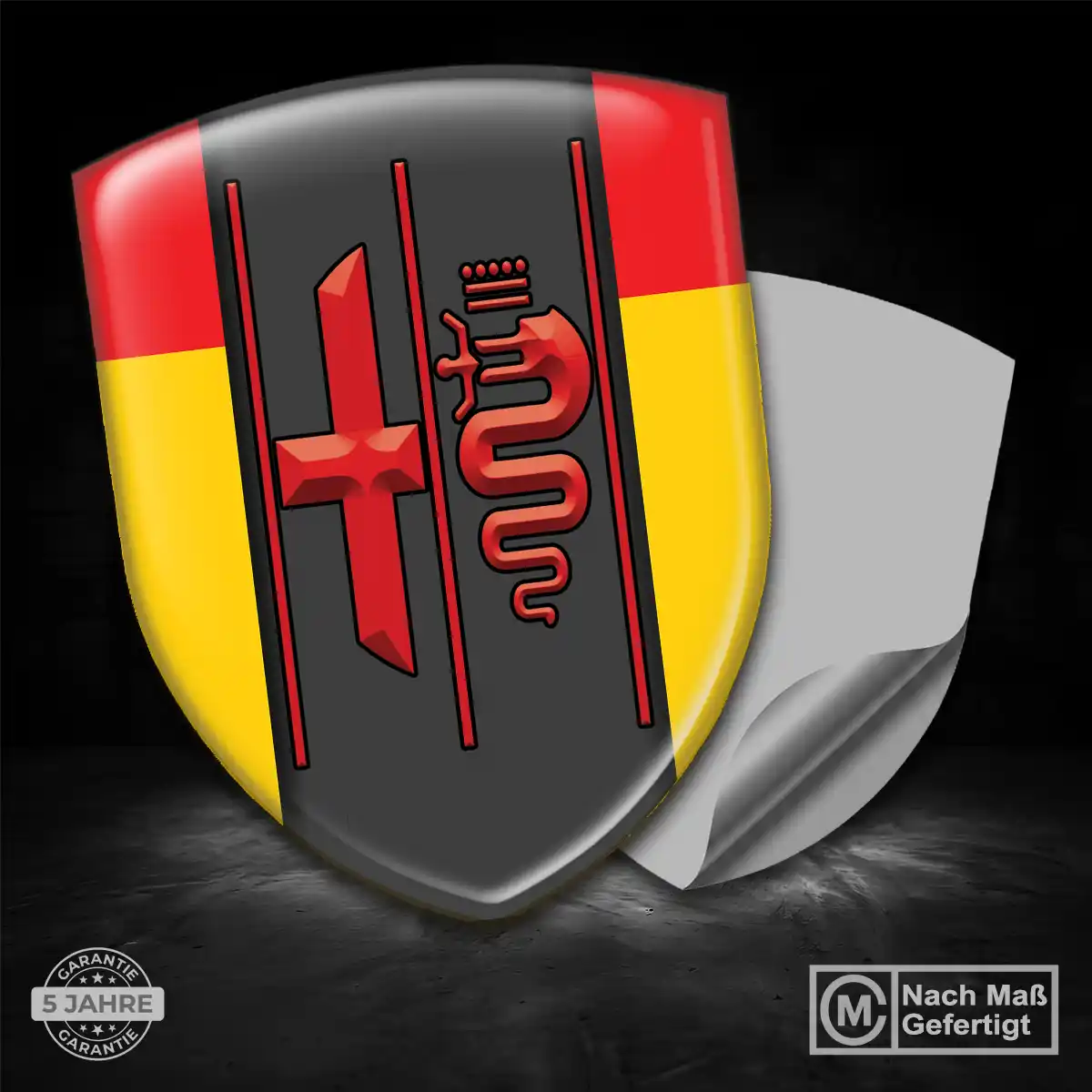 Alfa Romeo Aufkleber Emblem Auto Premiumqualität