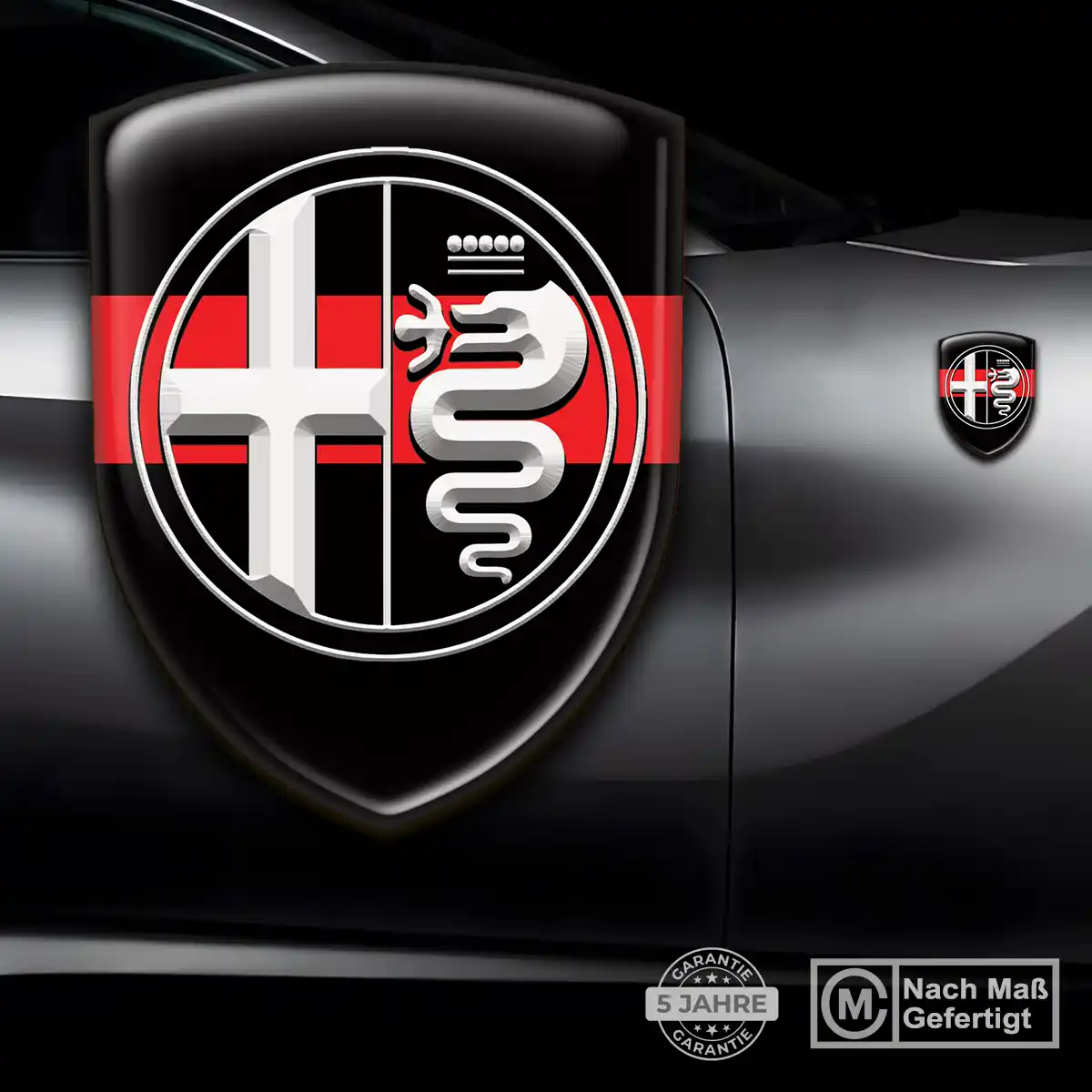 Alfa Romeo Aufkleber Emblem Hochwertiges Harz