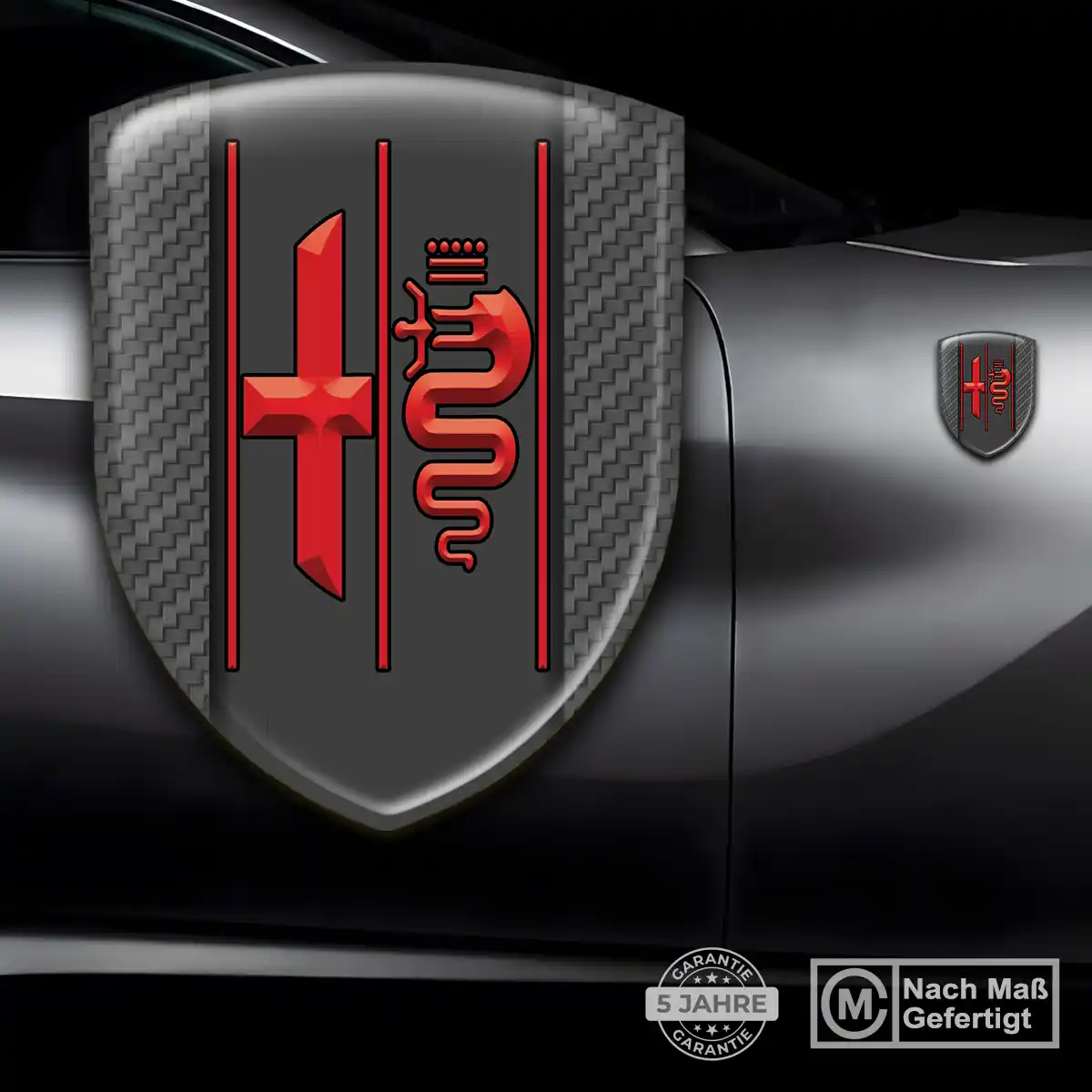 Alfa Romeo Aufkleber Emblem Interieurdesign