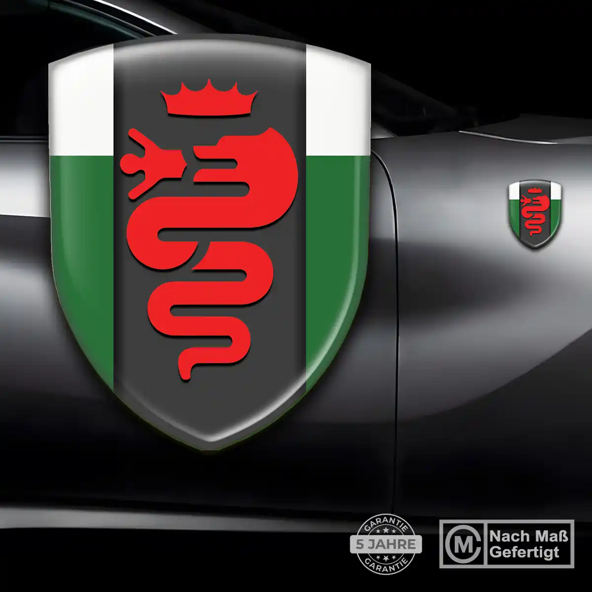 Alfa Romeo Aufkleber Emblem Stilvolles Design