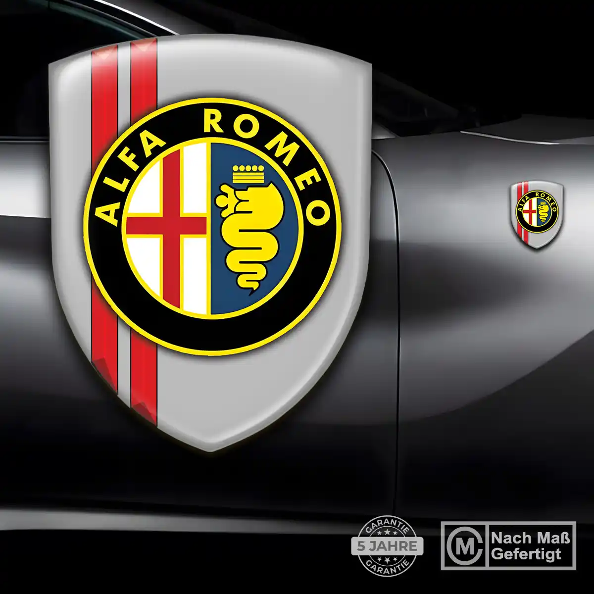 Alfa Romeo Aufkleber Emblem Wappen Interieurdesign