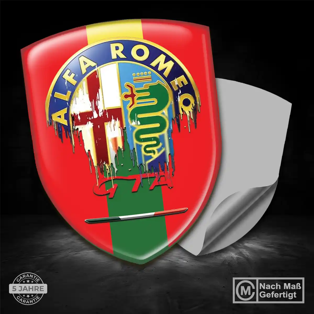 Alfa Romeo Aufkleber Emblem Wappen Limitierte Auflage