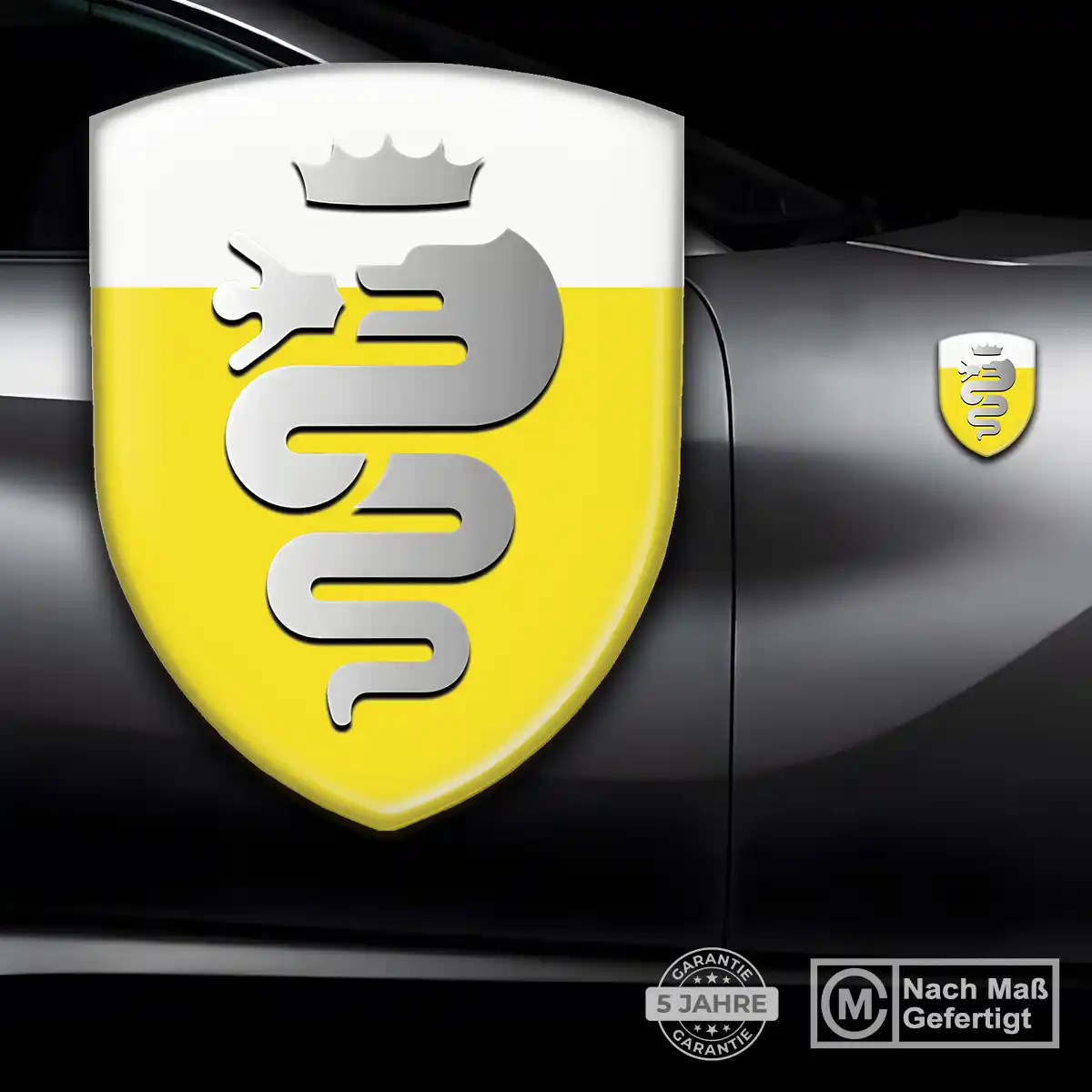 Alfa Romeo Aufkleber Emblem Wappen Premium-Edition