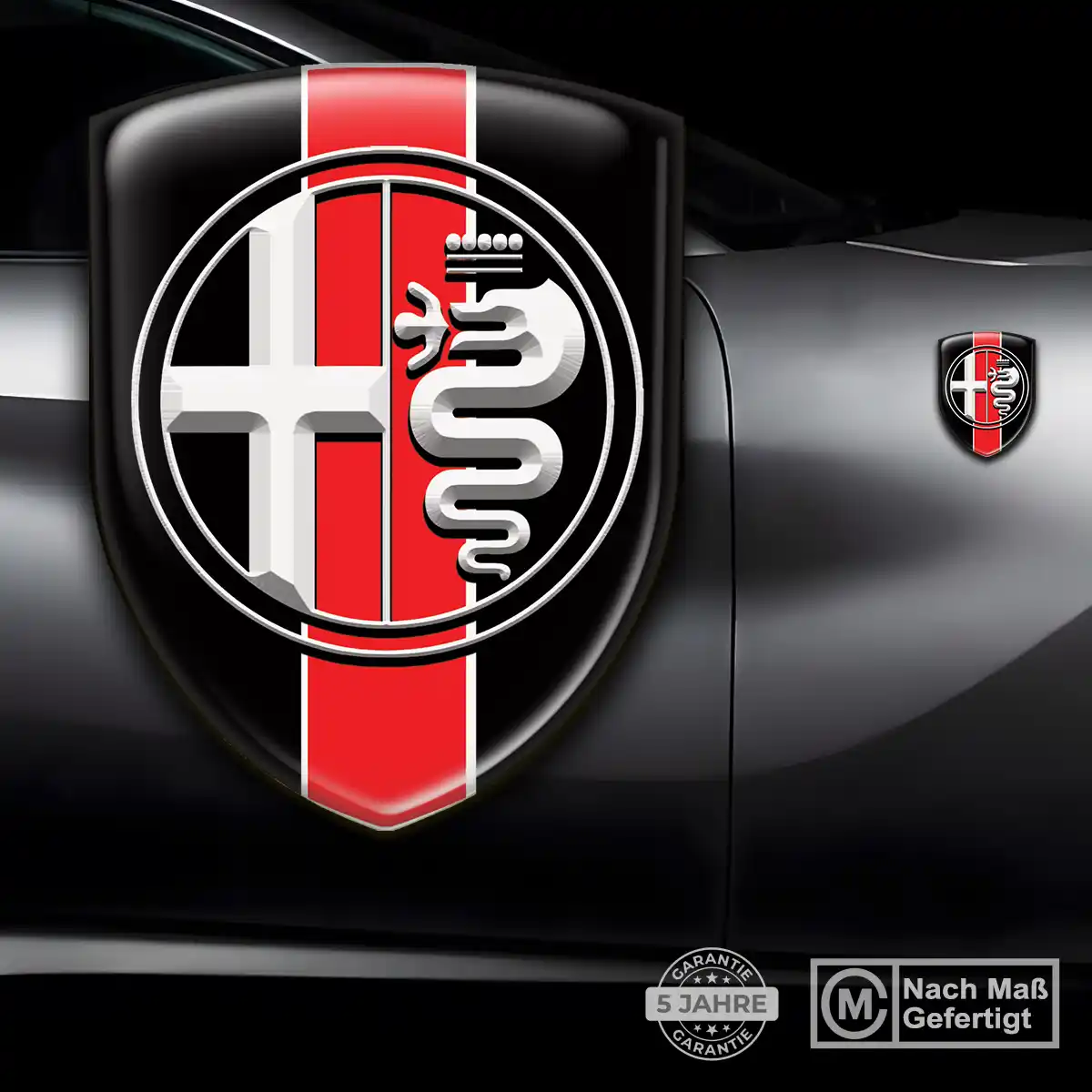 Alfa Romeo Aufkleber Embleme Silikon Auto Stilvolles Design