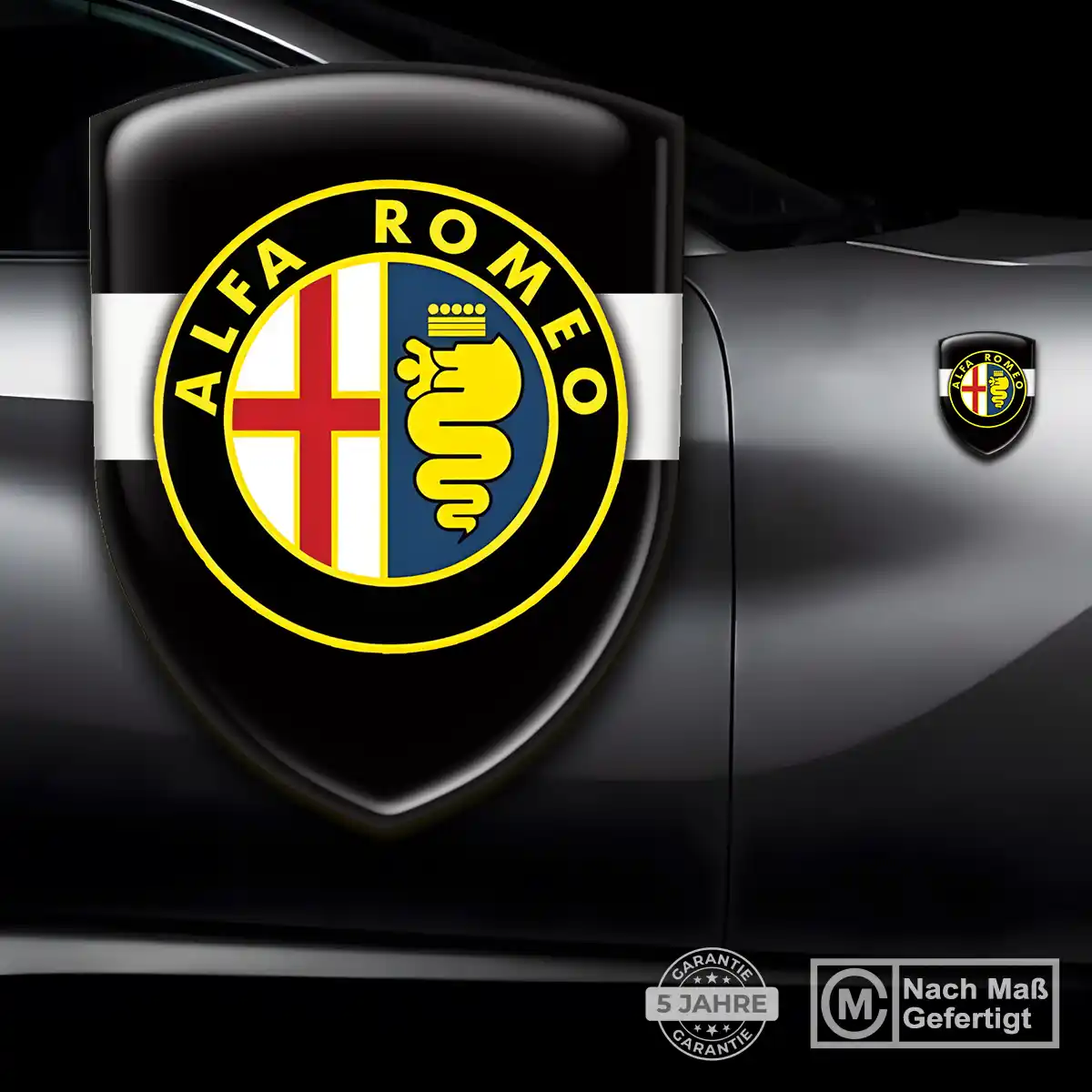Alfa Romeo Aufkleber Embleme Silikon Hochwertiges Harz