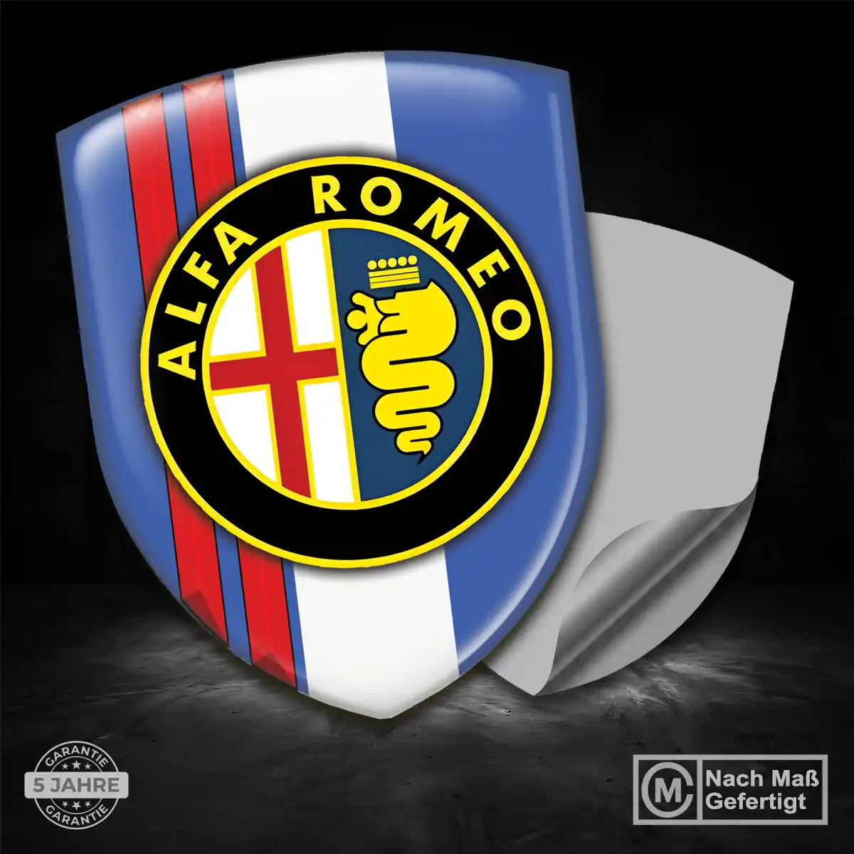 Alfa Romeo Aufkleber Embleme Silikon Hohe Qualität