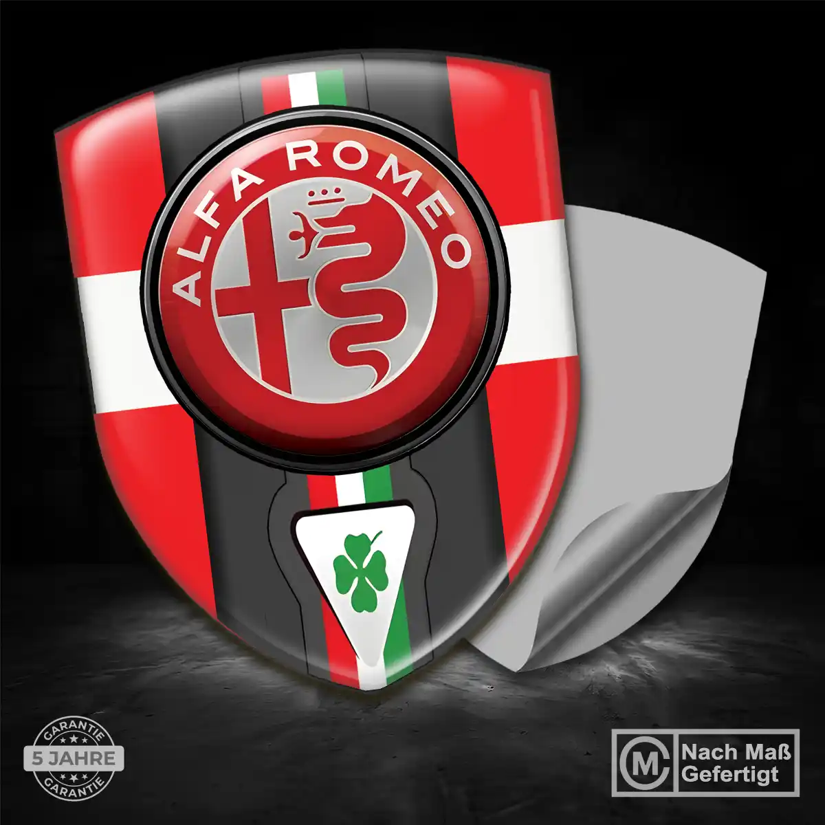 Alfa Romeo Aufkleber Embleme Silikon Limitierte Auflage