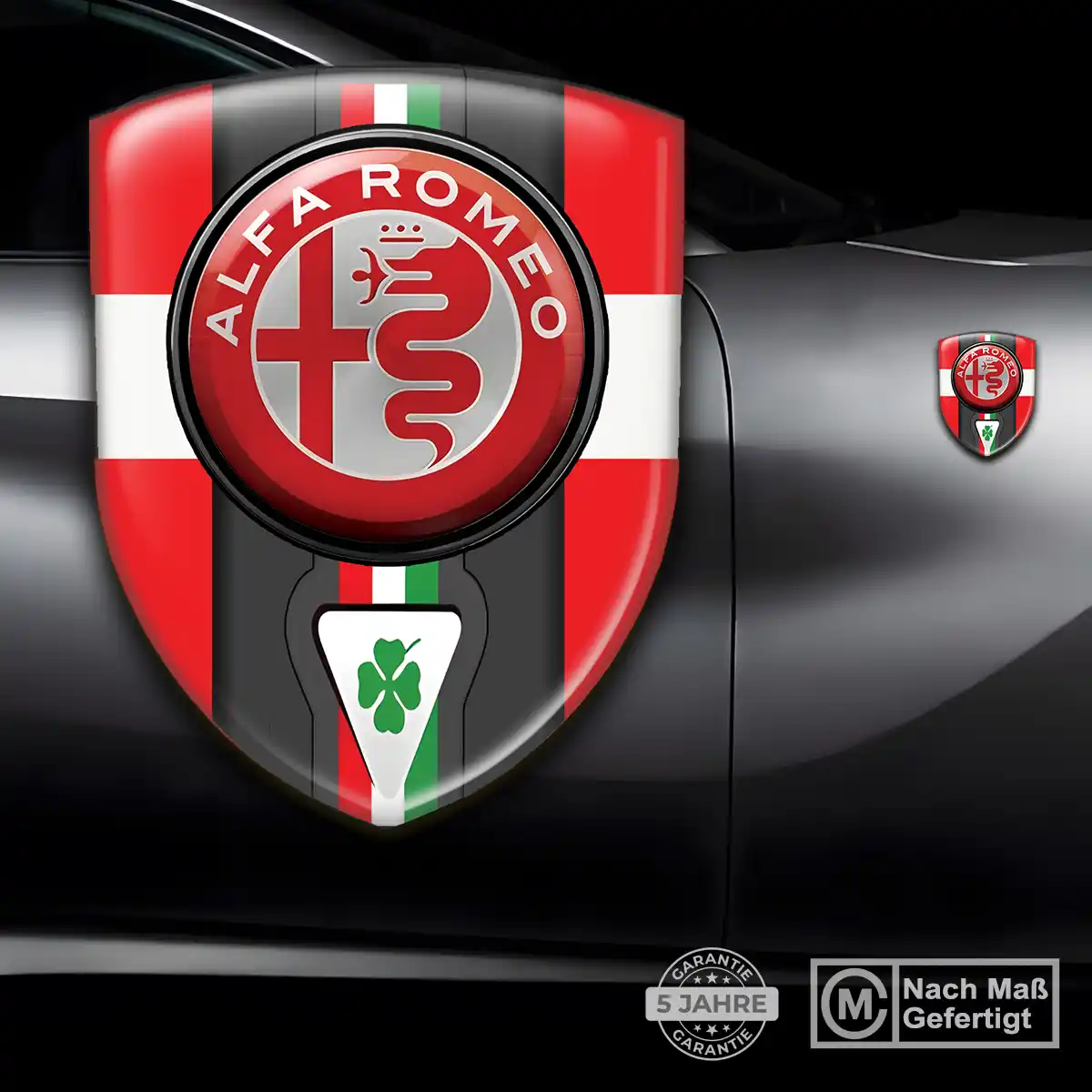 Alfa Romeo Aufkleber Embleme Silikon Limitierte Auflage