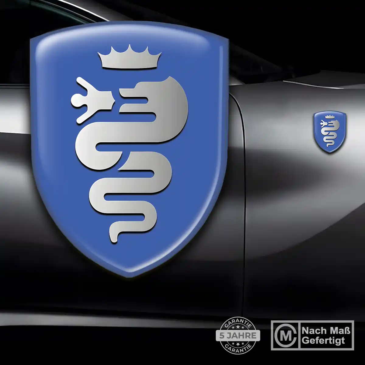 Alfa Romeo Aufkleber Embleme Silikon Luxus-Edition