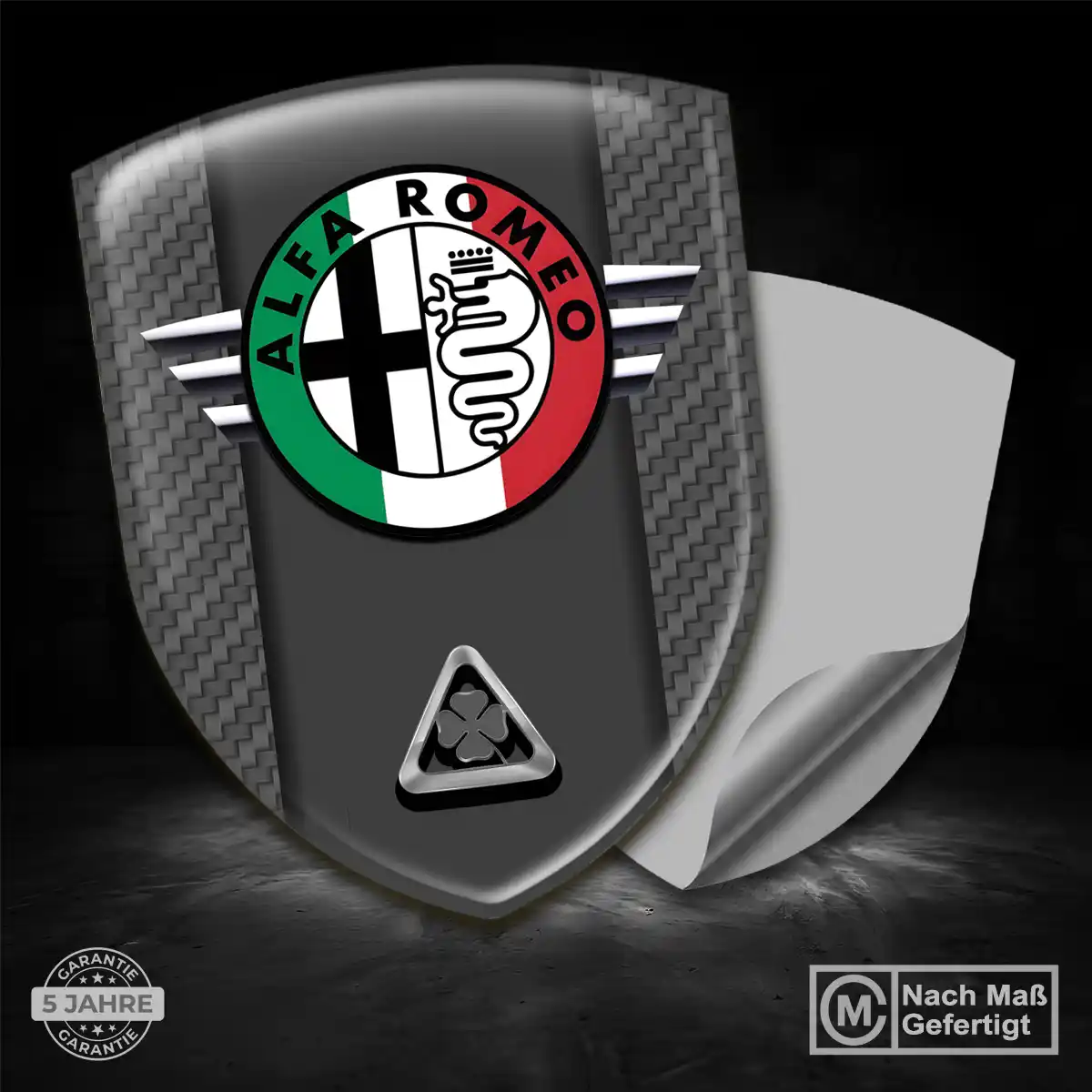 Alfa Romeo Aufkleber Embleme Silikon Premiumqualität
