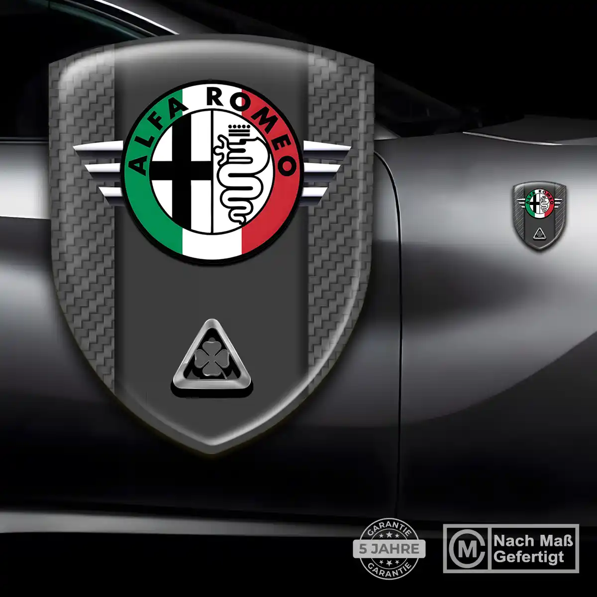Alfa Romeo Aufkleber Embleme Silikon Premiumqualität
