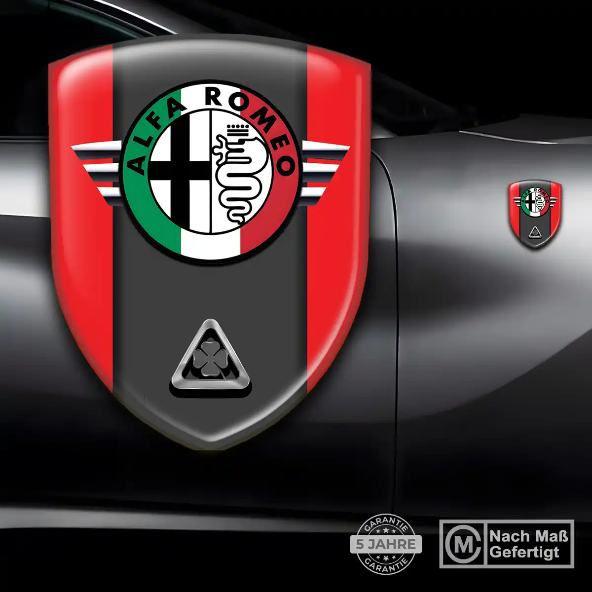 Alfa Romeo Aufkleber Embleme Silikon Stilvolles Design