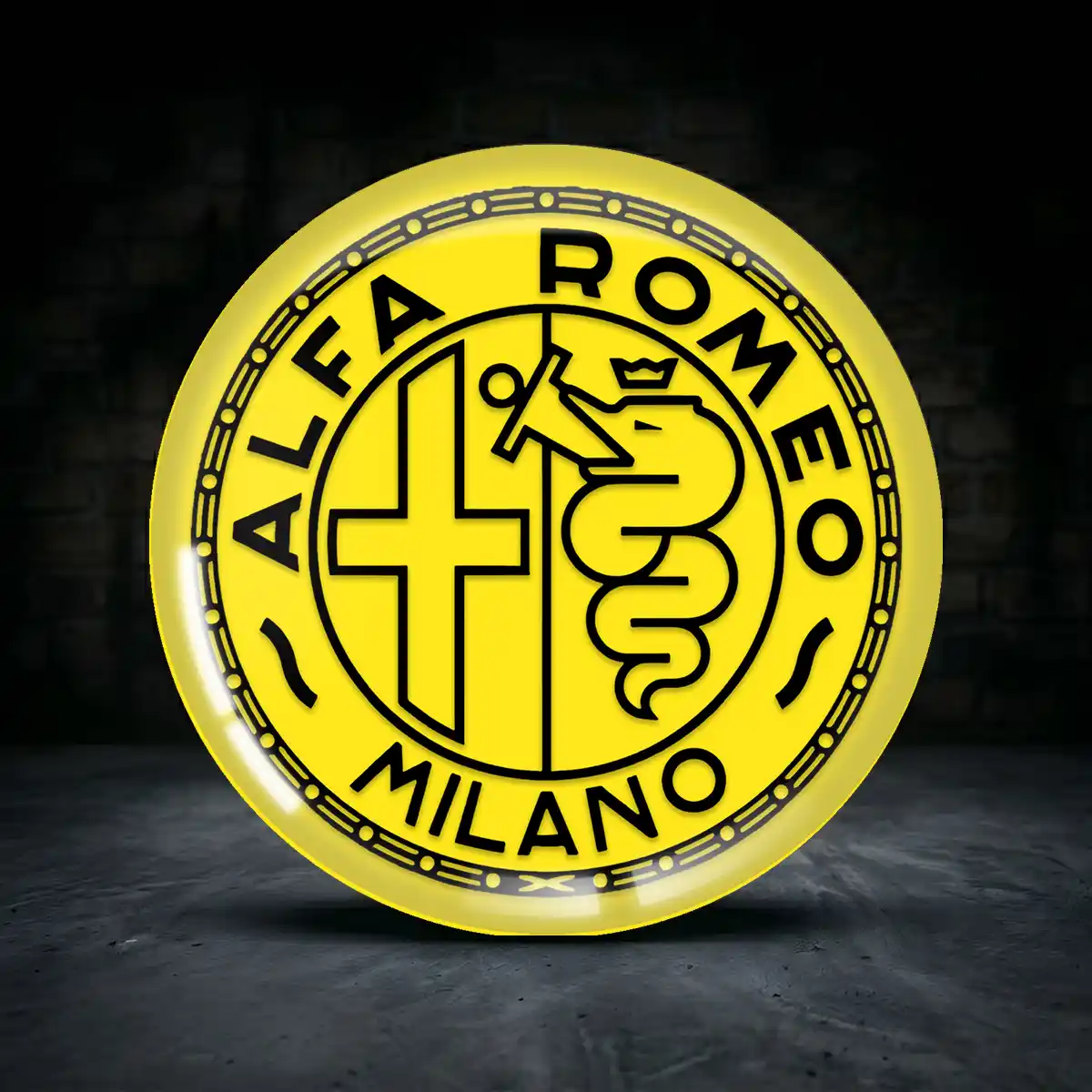Alfa Romeo Aufkleber Epoxidharz Hohe Qualität