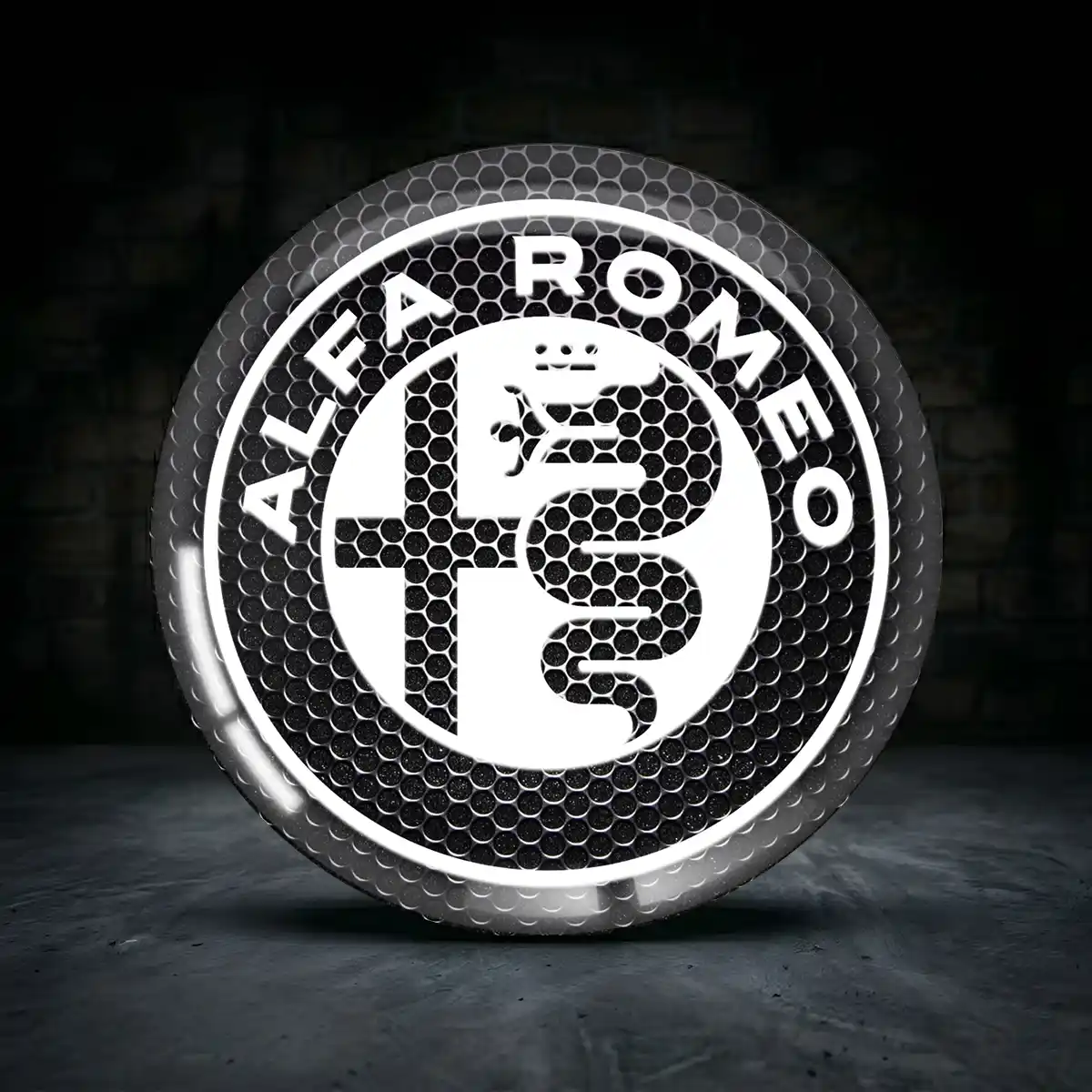 Alfa Romeo Aufkleber Epoxidharz Limitierte Auflage