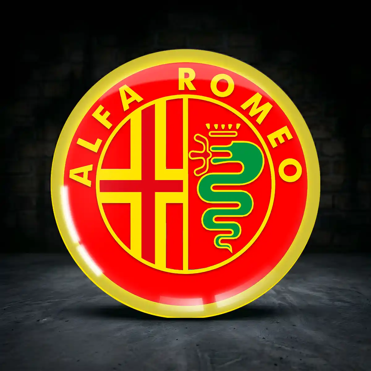 Alfa Romeo Aufkleber Felgenemblem Silikon Hohe Qualität