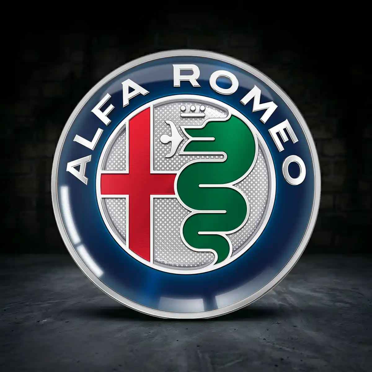Alfa Romeo Aufkleber Felgenemblem Silikon Premium-Edition